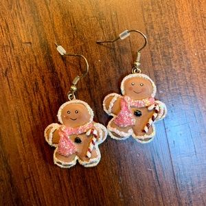 Festive Gingerbread Man Earrings